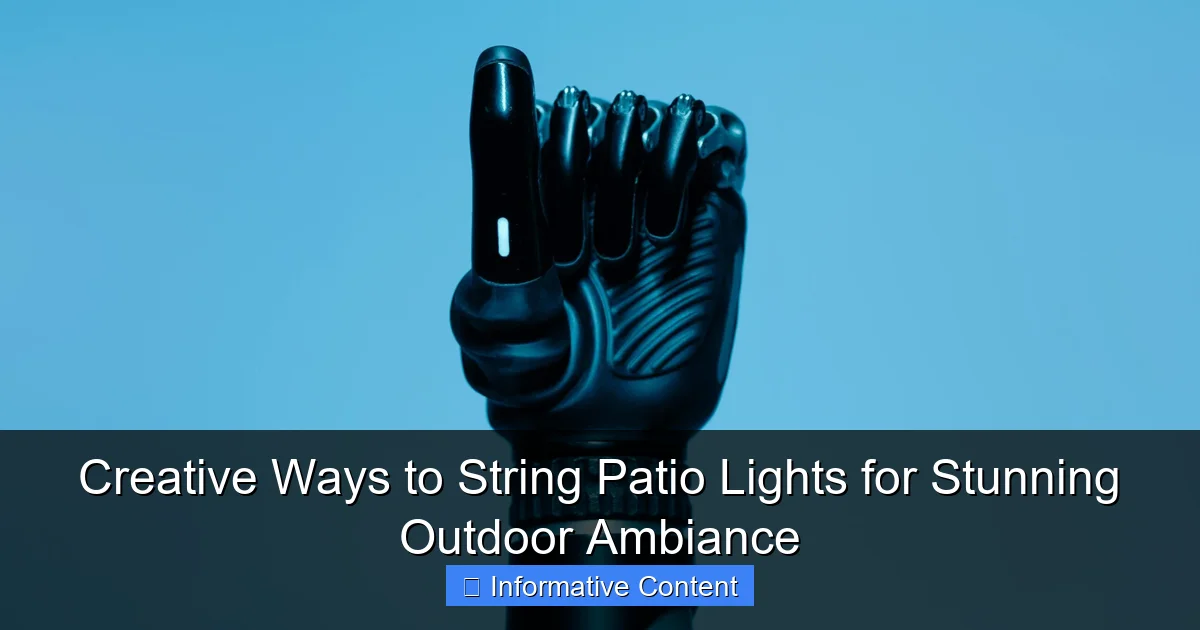 Creative Ways to String Patio Lights for Stunning Outdoor Ambiance
