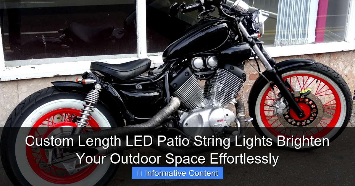 Custom Length LED Patio String Lights Brighten Your Outdoor Space Effortlessly