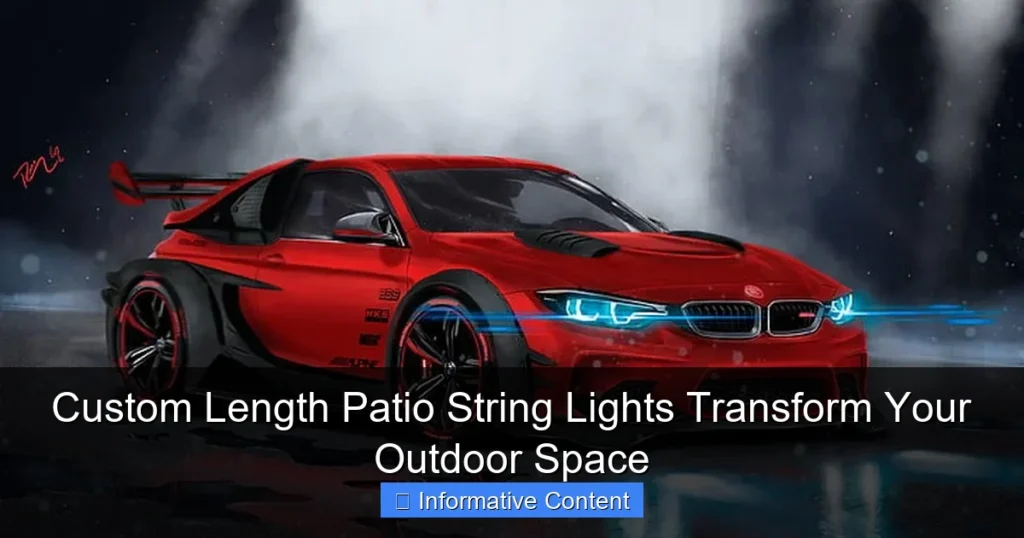 Custom Length Patio String Lights Transform Your Outdoor Space