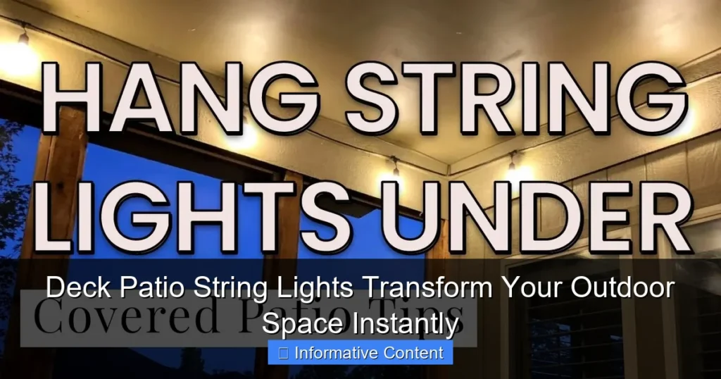 Deck Patio String Lights Transform Your Outdoor Space Instantly