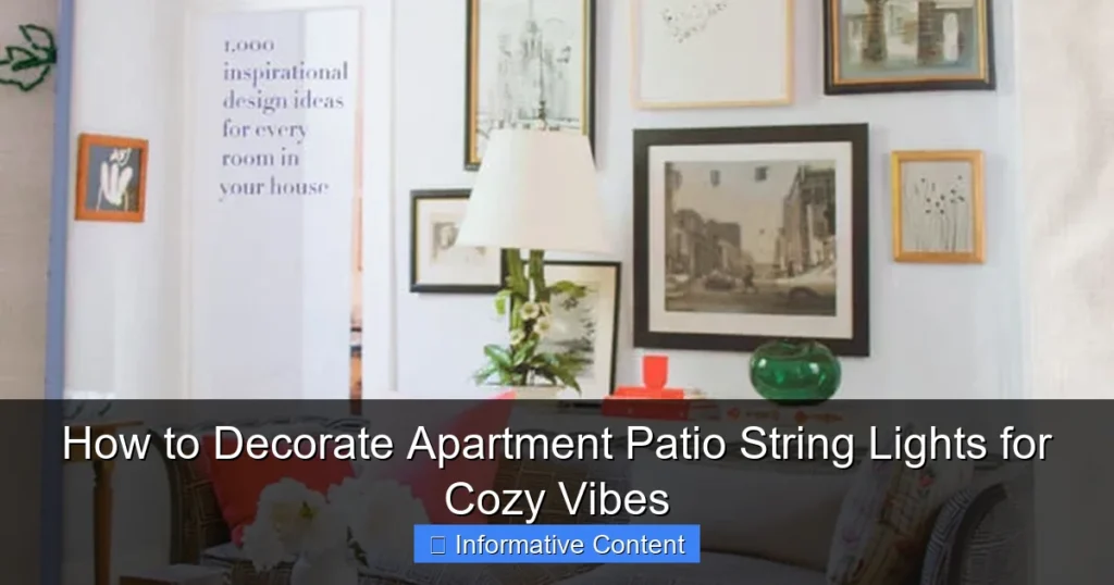 How to Decorate Apartment Patio String Lights for Cozy Vibes