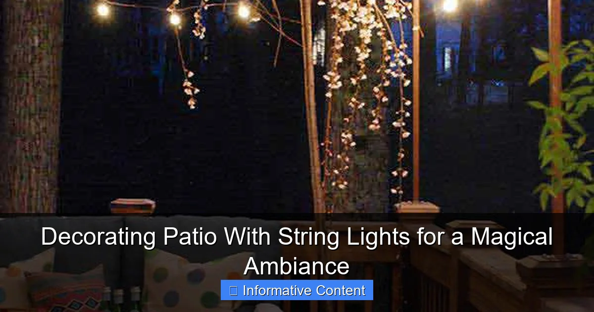 Decorating Patio With String Lights for a Magical Ambiance