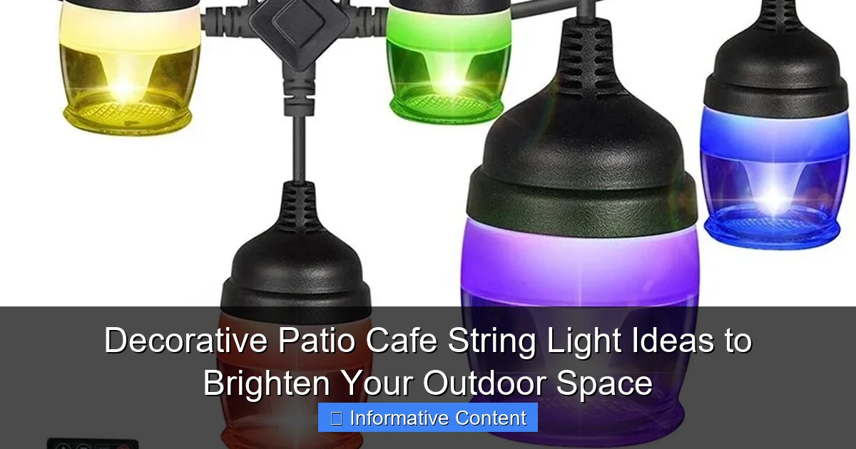 Decorative Patio Cafe String Light Ideas to Brighten Your Outdoor Space