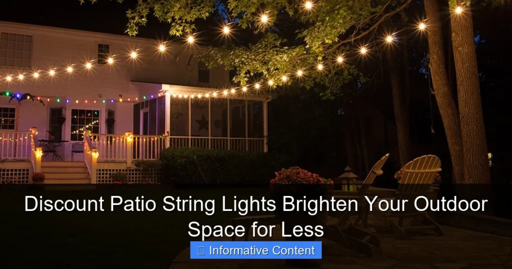 Discount Patio String Lights Brighten Your Outdoor Space for Less