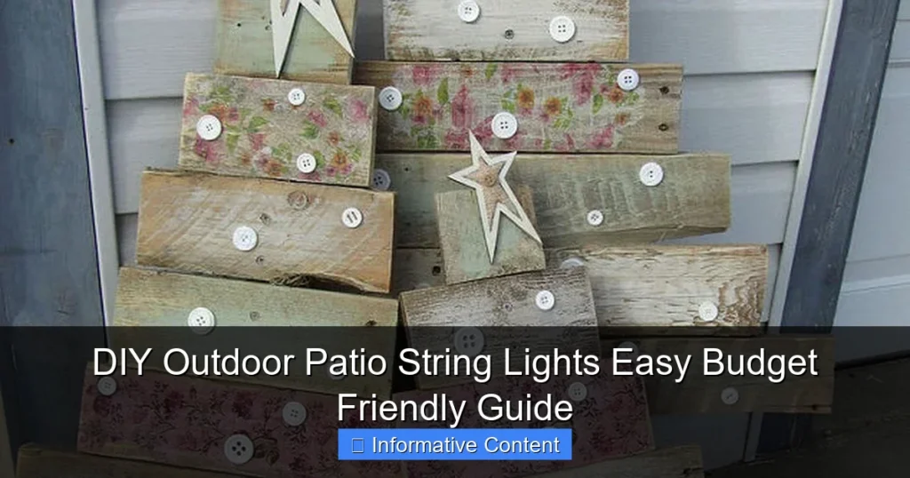 DIY Outdoor Patio String Lights Easy Budget Friendly Guide