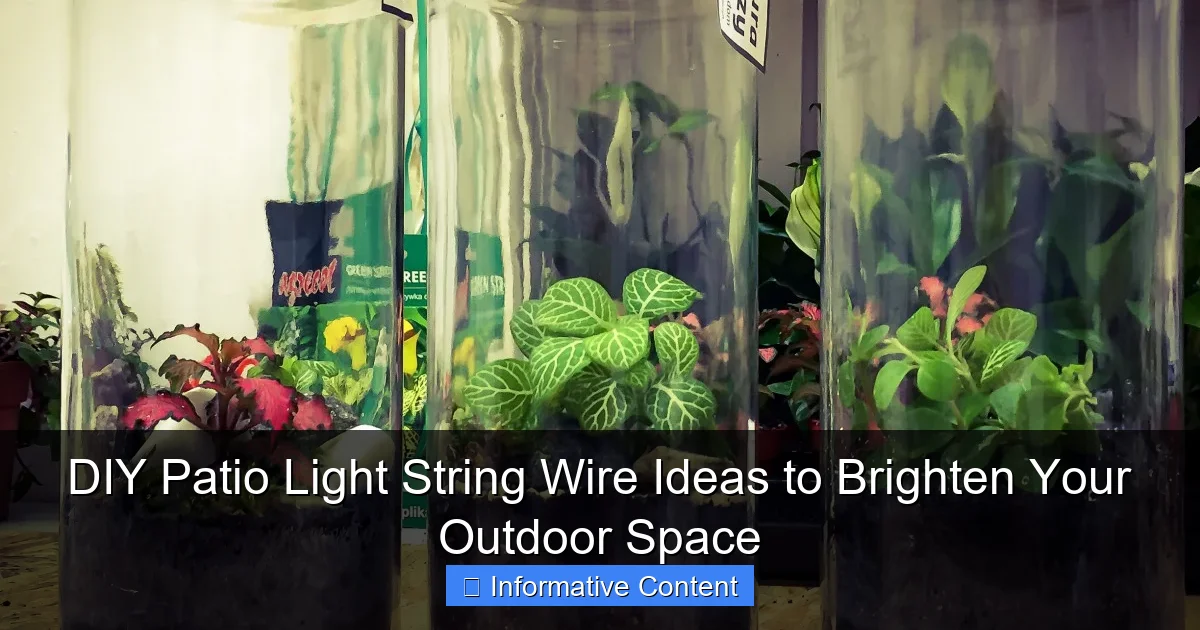 DIY Patio Light String Wire Ideas to Brighten Your Outdoor Space