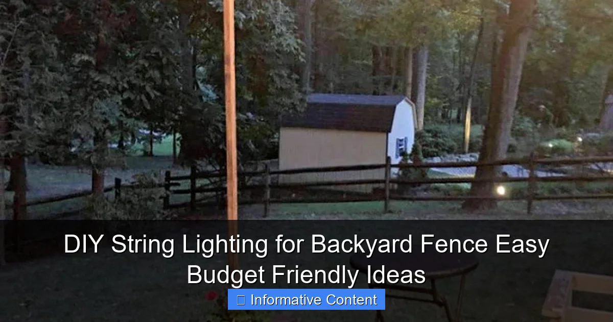 DIY String Lighting for Backyard Fence Easy Budget Friendly Ideas