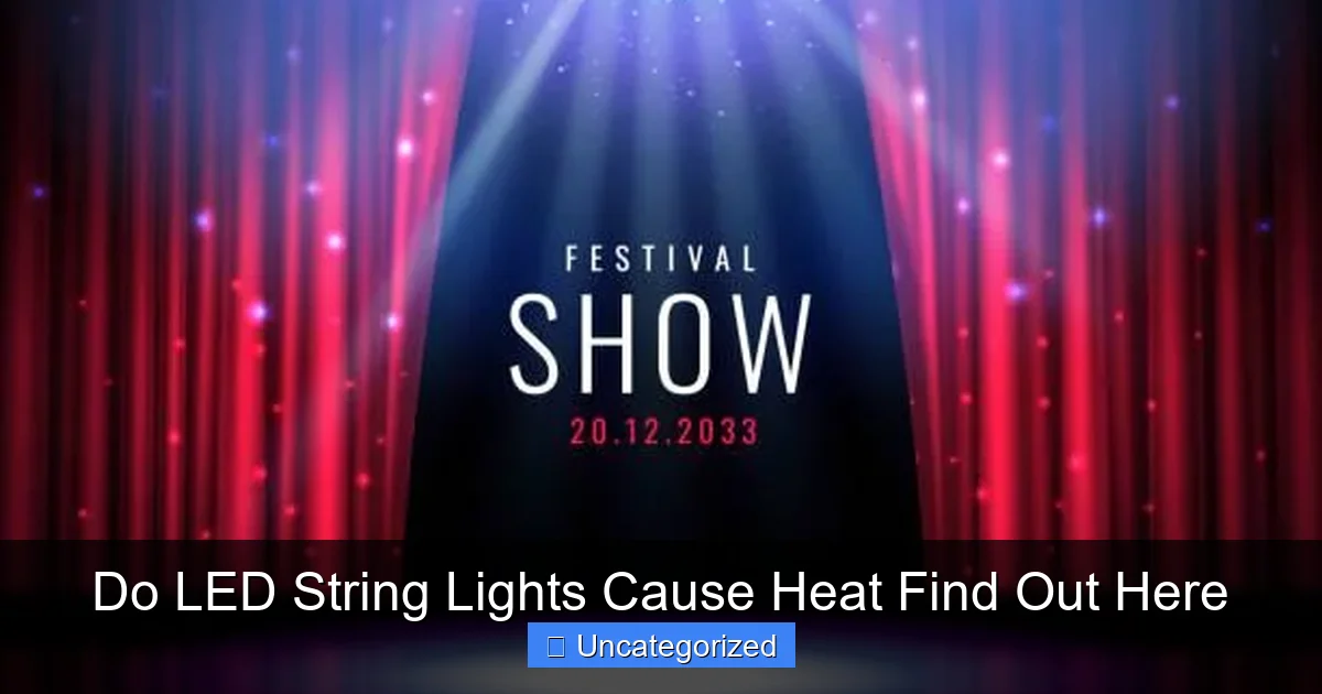 Do LED String Lights Cause Heat Find Out Here