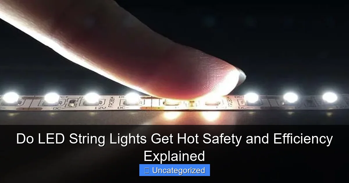 Do LED String Lights Get Hot Safety and Efficiency Explained