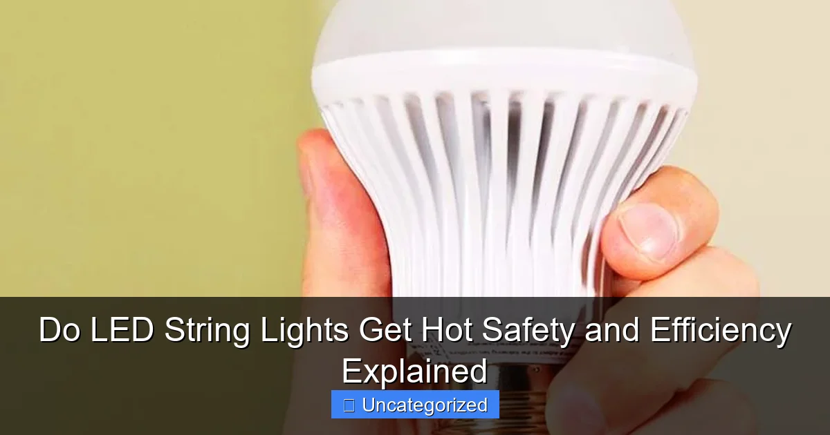 Do LED String Lights Get Hot Safety and Efficiency Explained