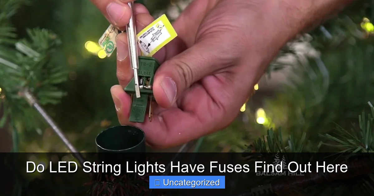 Do LED String Lights Have Fuses Find Out Here
