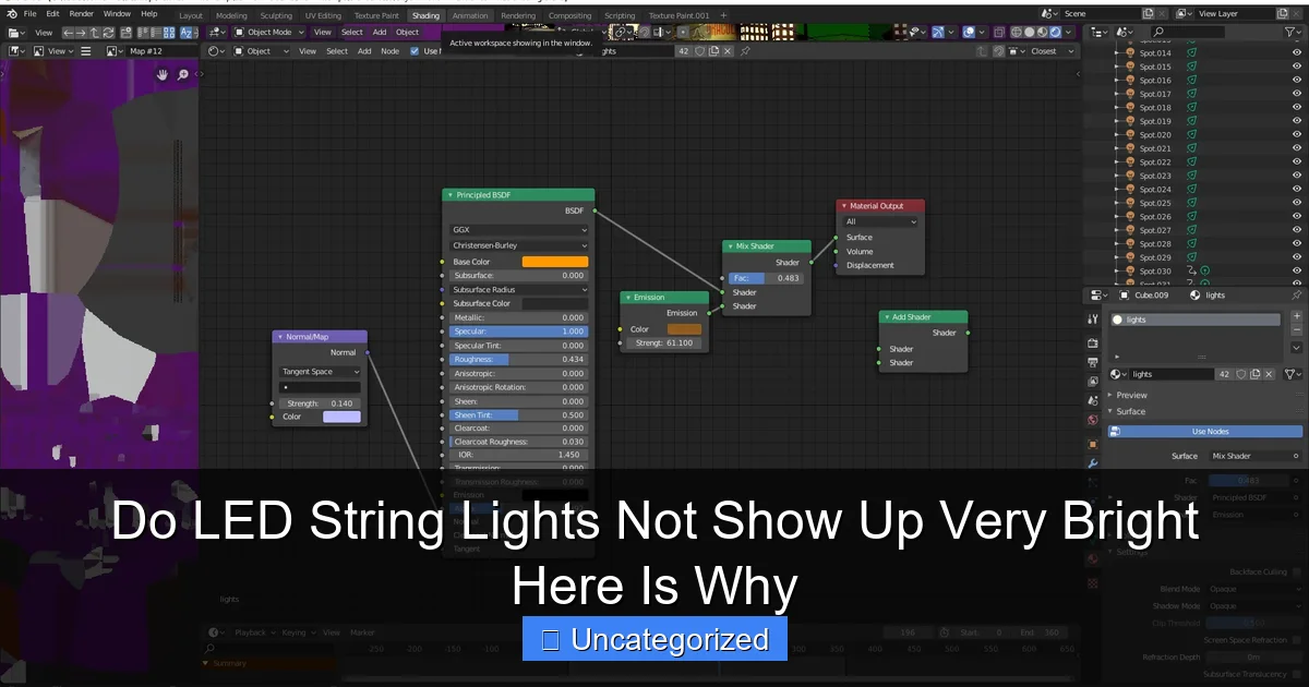 Do LED String Lights Not Show Up Very Bright Here Is Why