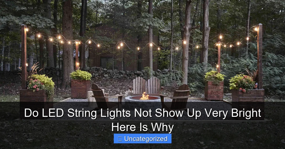 Do LED String Lights Not Show Up Very Bright Here Is Why