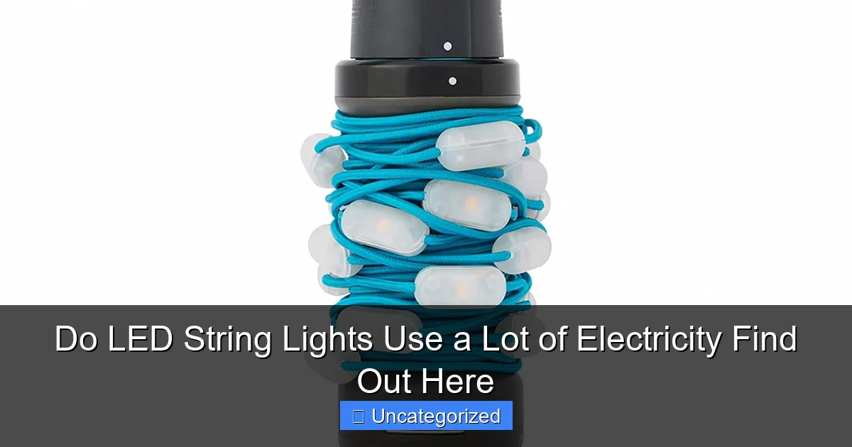 Do LED String Lights Use a Lot of Electricity Find Out Here