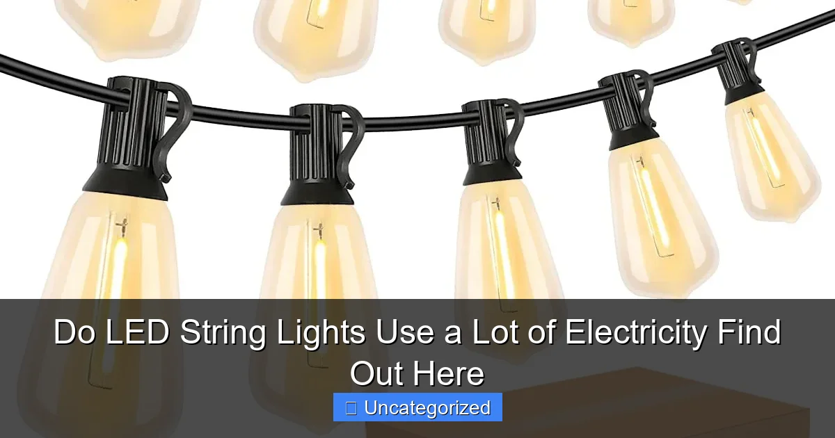 Do LED String Lights Use a Lot of Electricity Find Out Here