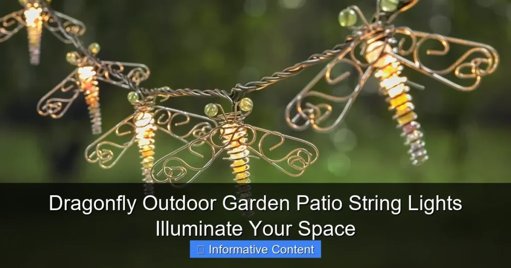 Dragonfly Outdoor Garden Patio String Lights Illuminate Your Space