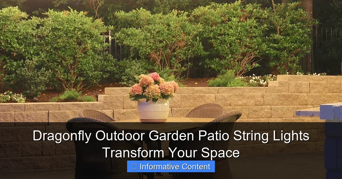 Dragonfly Outdoor Garden Patio String Lights Transform Your Space