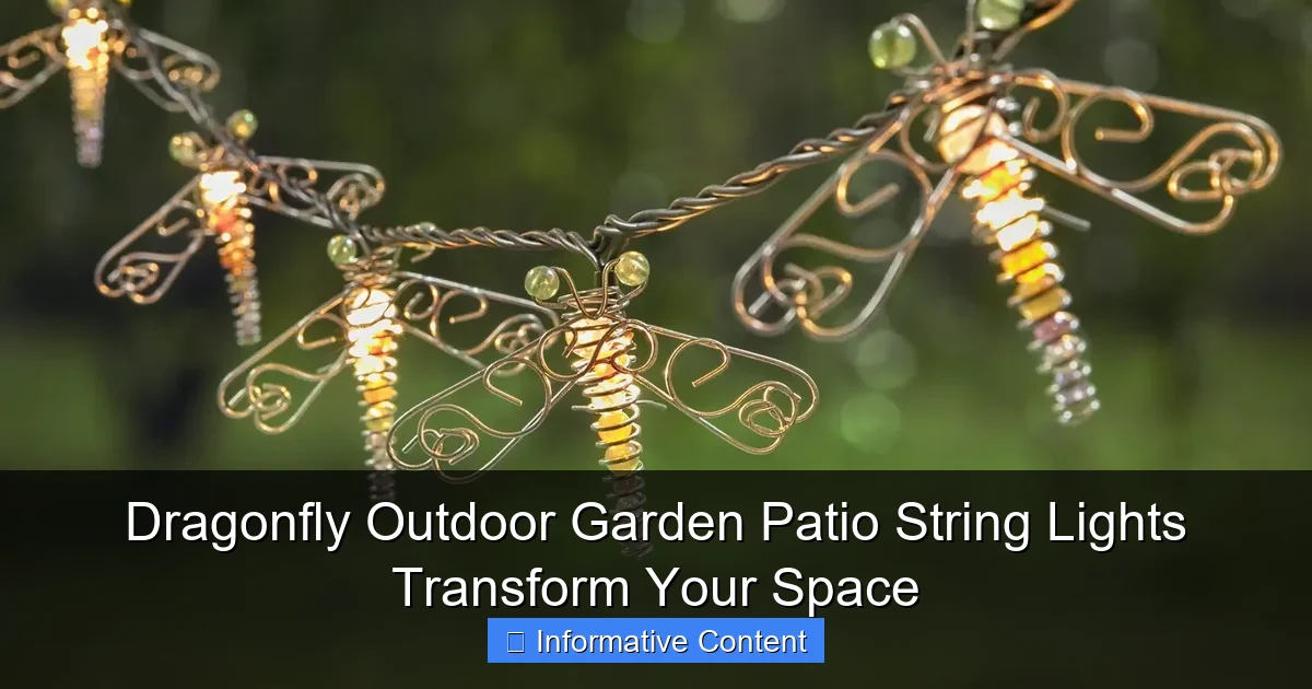 Dragonfly Outdoor Garden Patio String Lights Transform Your Space