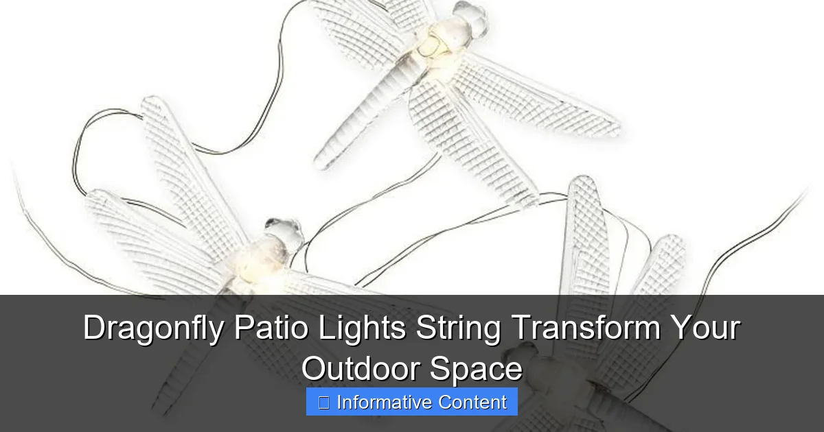 Dragonfly Patio Lights String Transform Your Outdoor Space