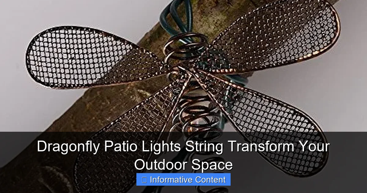 Dragonfly Patio Lights String Transform Your Outdoor Space