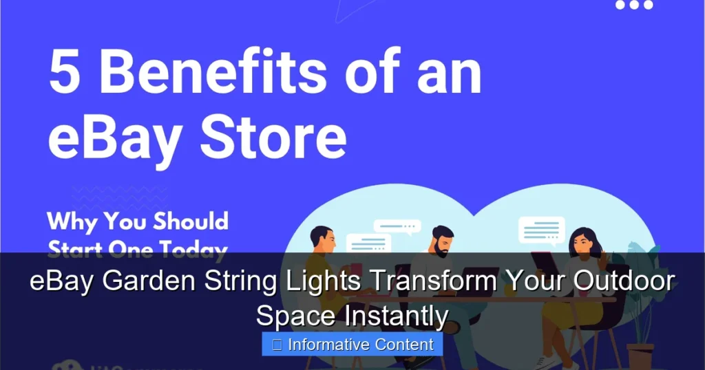 eBay Garden String Lights Transform Your Outdoor Space Instantly