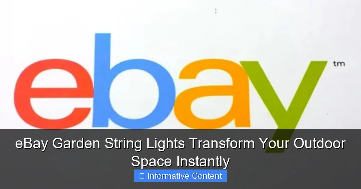 eBay Garden String Lights Transform Your Outdoor Space Instantly