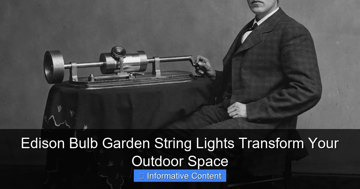 Edison Bulb Garden String Lights Transform Your Outdoor Space