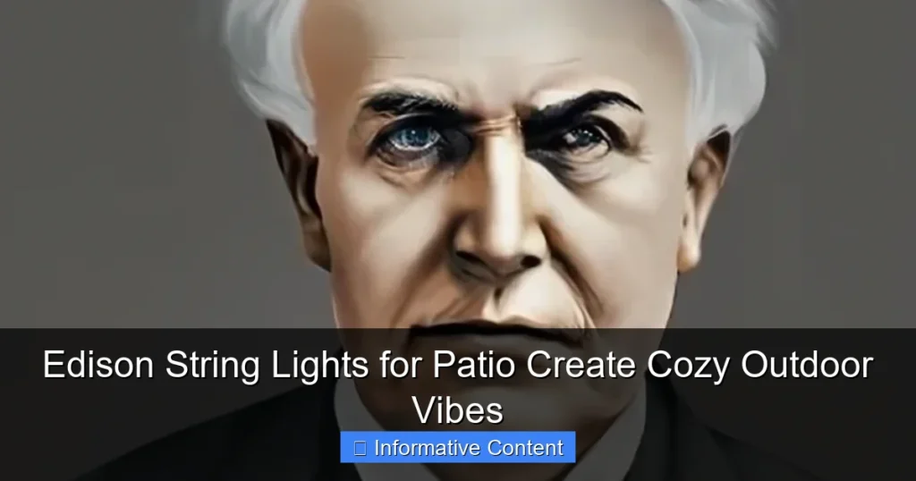 Edison String Lights for Patio Create Cozy Outdoor Vibes