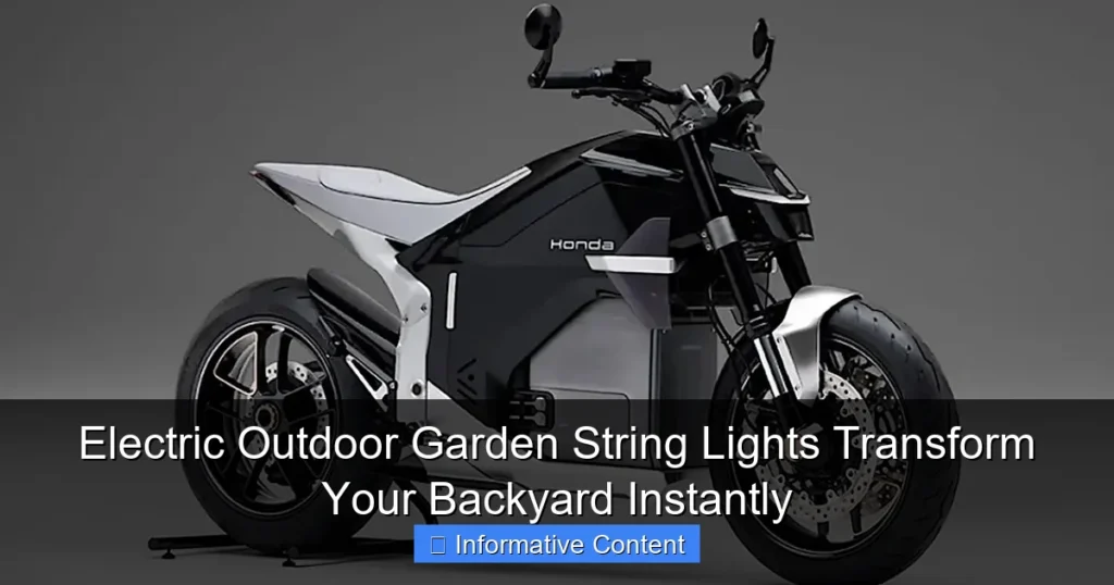 Electric Outdoor Garden String Lights Transform Your Backyard Instantly