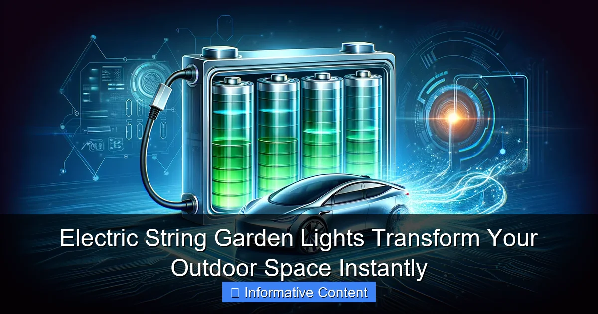 Electric String Garden Lights Transform Your Outdoor Space Instantly