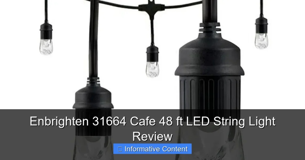 Enbrighten 31664 Cafe 48 ft LED String Light Review