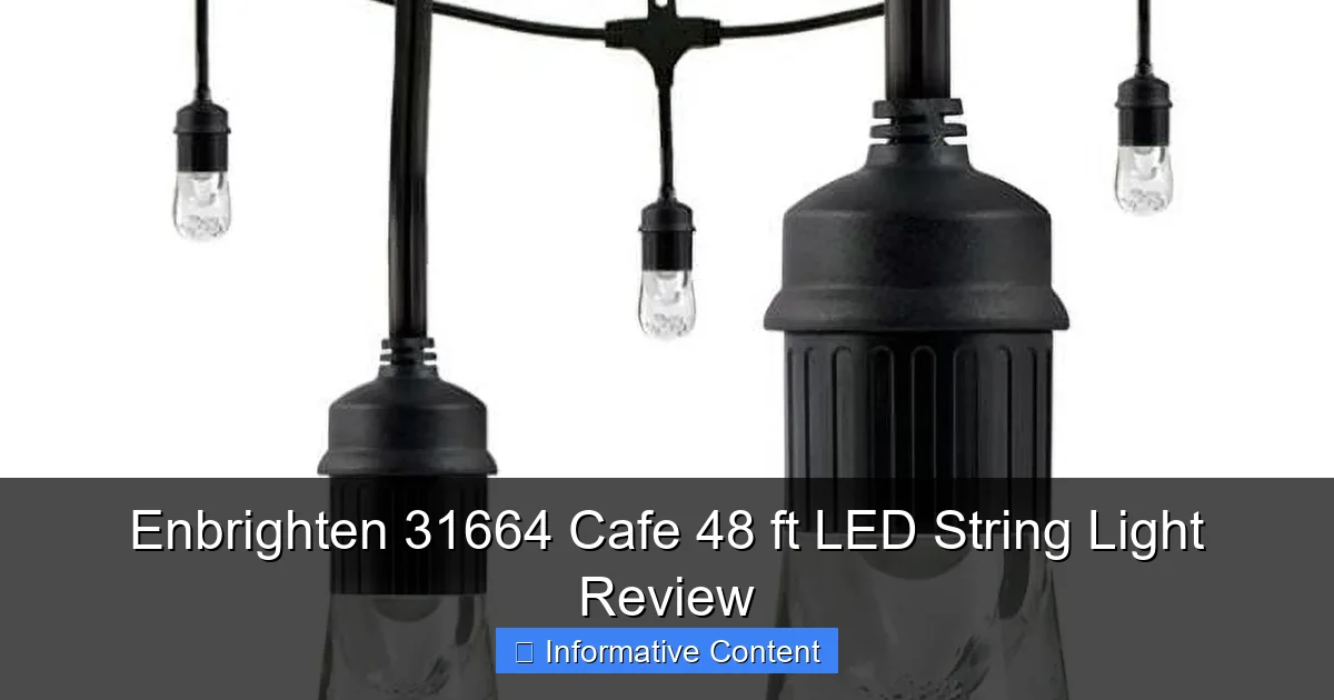 Enbrighten 31664 Cafe 48 ft LED String Light Review