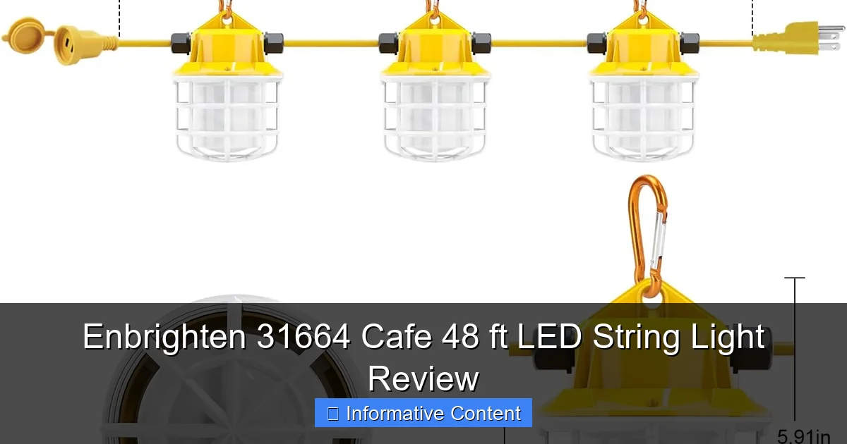 Enbrighten 31664 Cafe 48 ft LED String Light Review
