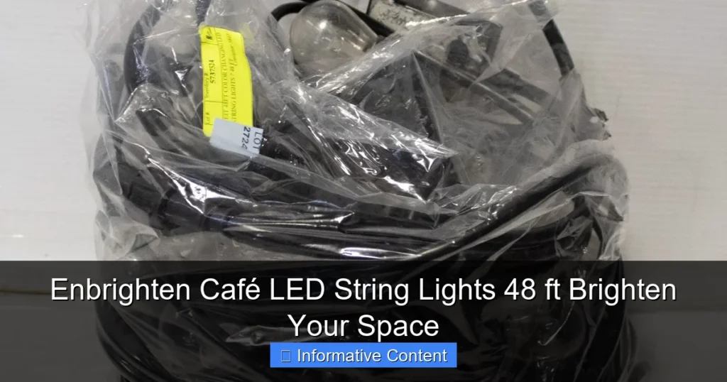 Enbrighten Café LED String Lights 48 ft Brighten Your Space