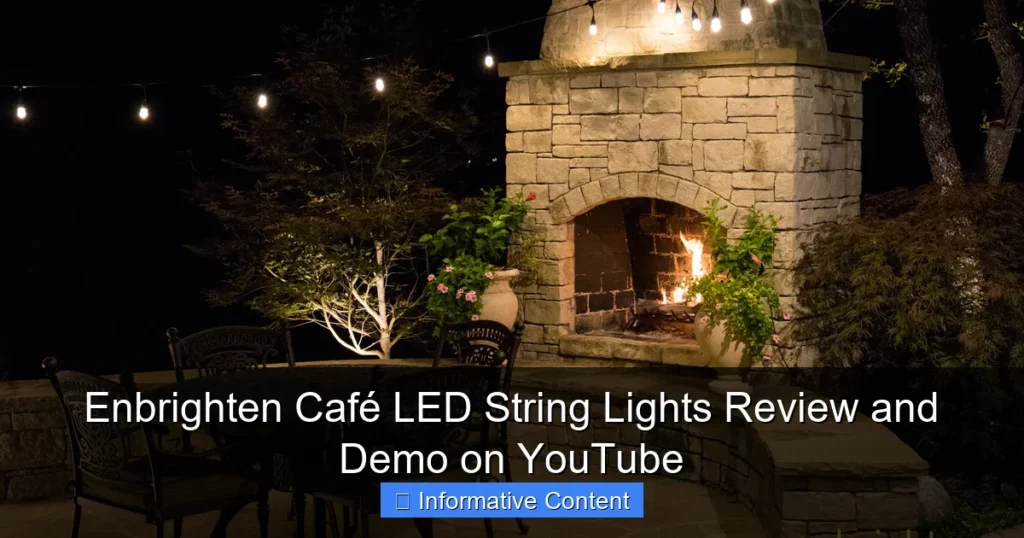 Enbrighten Café LED String Lights Review and Demo on YouTube
