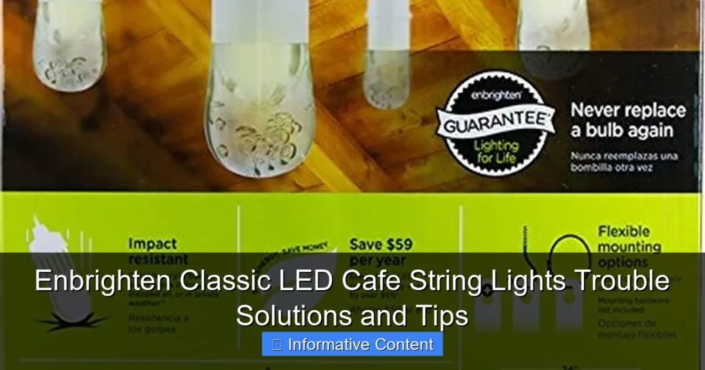 Enbrighten Classic LED Cafe String Lights Trouble Solutions and Tips