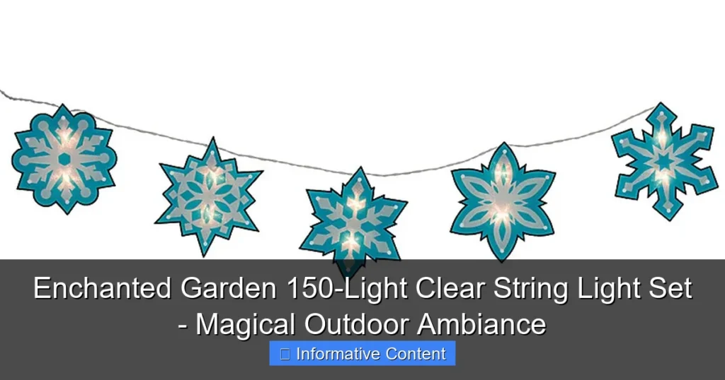 Enchanted Garden 150-Light Clear String Light Set - Magical Outdoor Ambiance