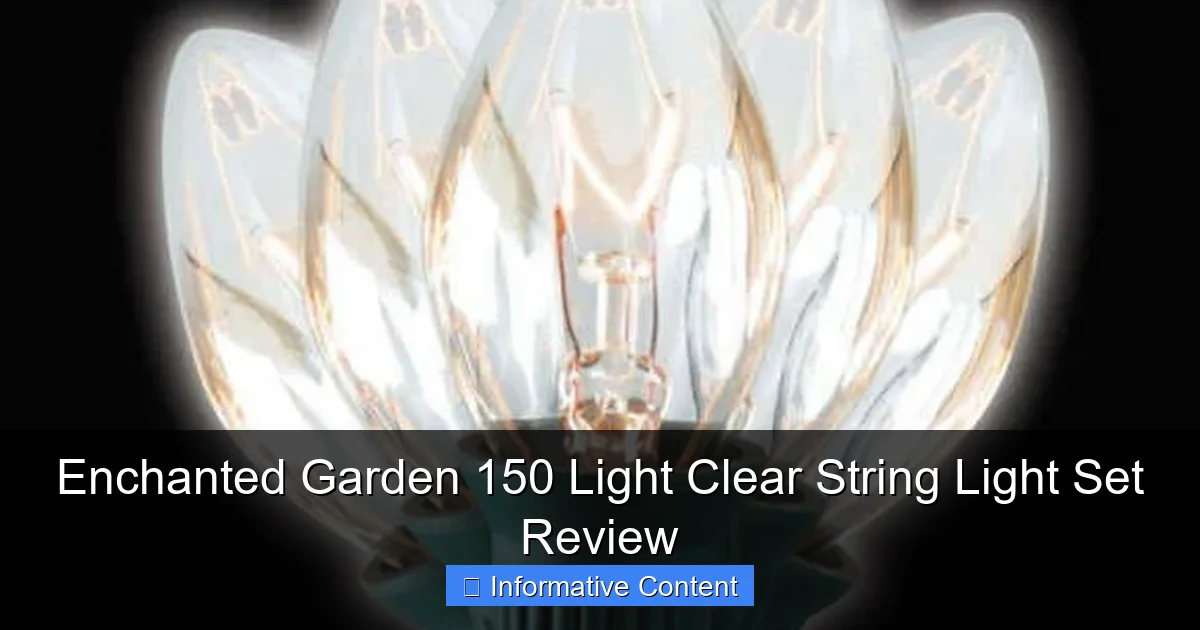 Enchanted Garden 150 Light Clear String Light Set Review