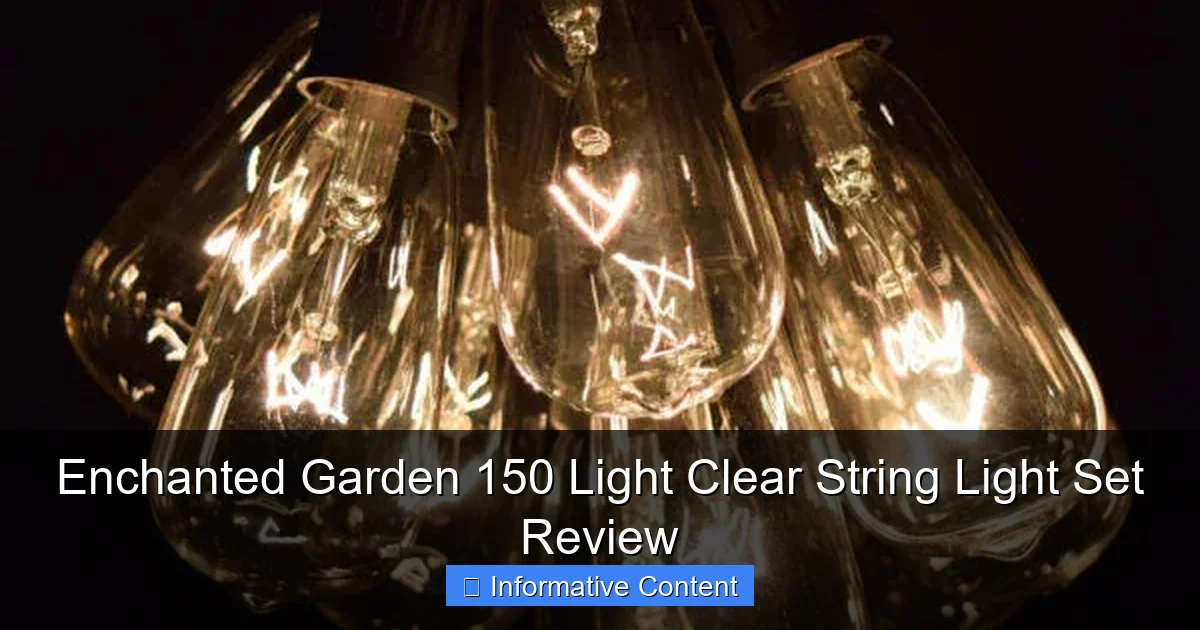 Enchanted Garden 150 Light Clear String Light Set Review