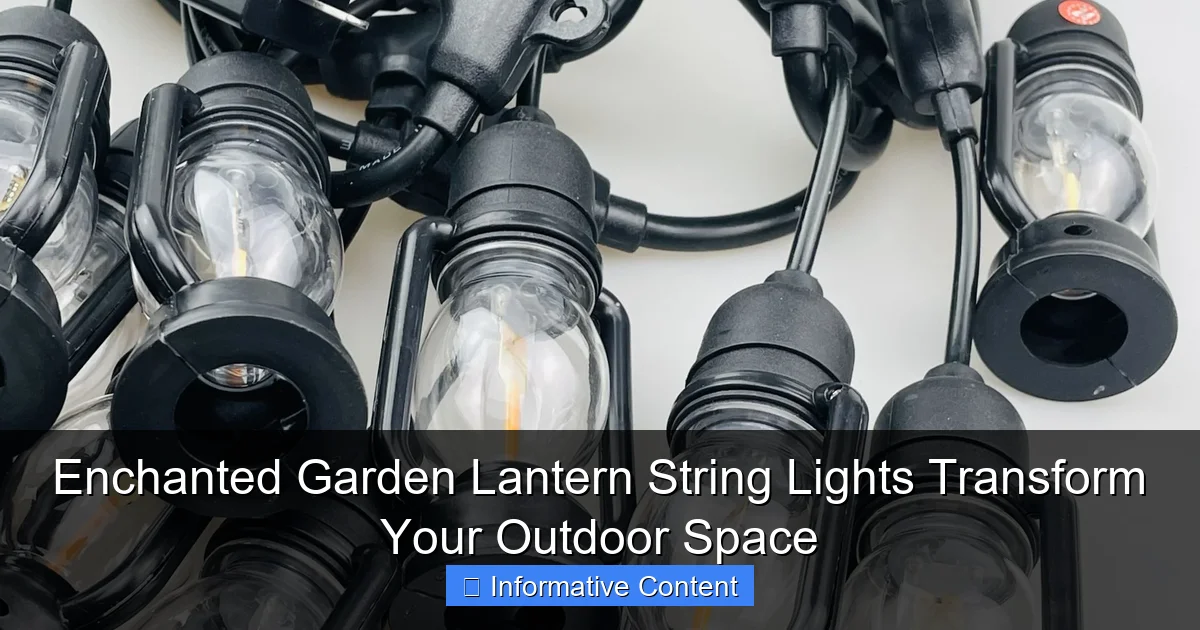 Enchanted Garden Lantern String Lights Transform Your Outdoor Space