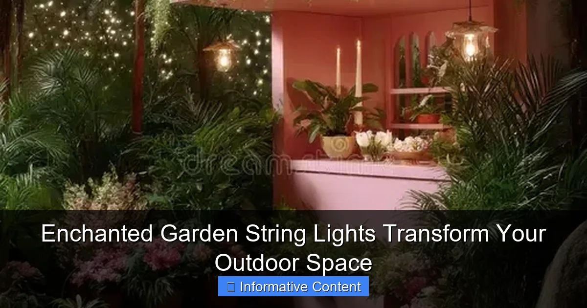 Enchanted Garden String Lights Transform Your Outdoor Space