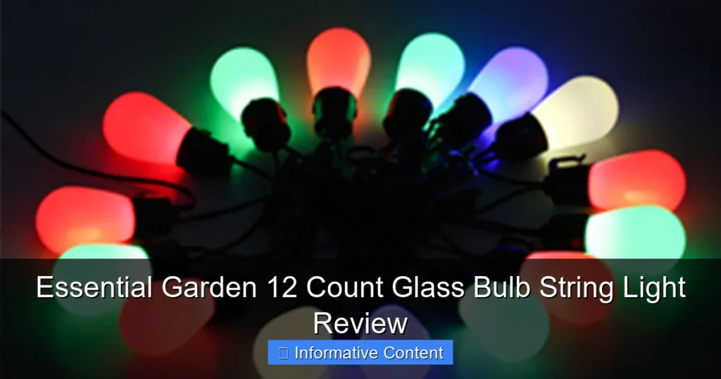Essential Garden 12 Count Glass Bulb String Light Review