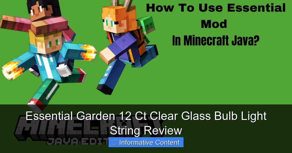 Essential Garden 12 Ct Clear Glass Bulb Light String Review