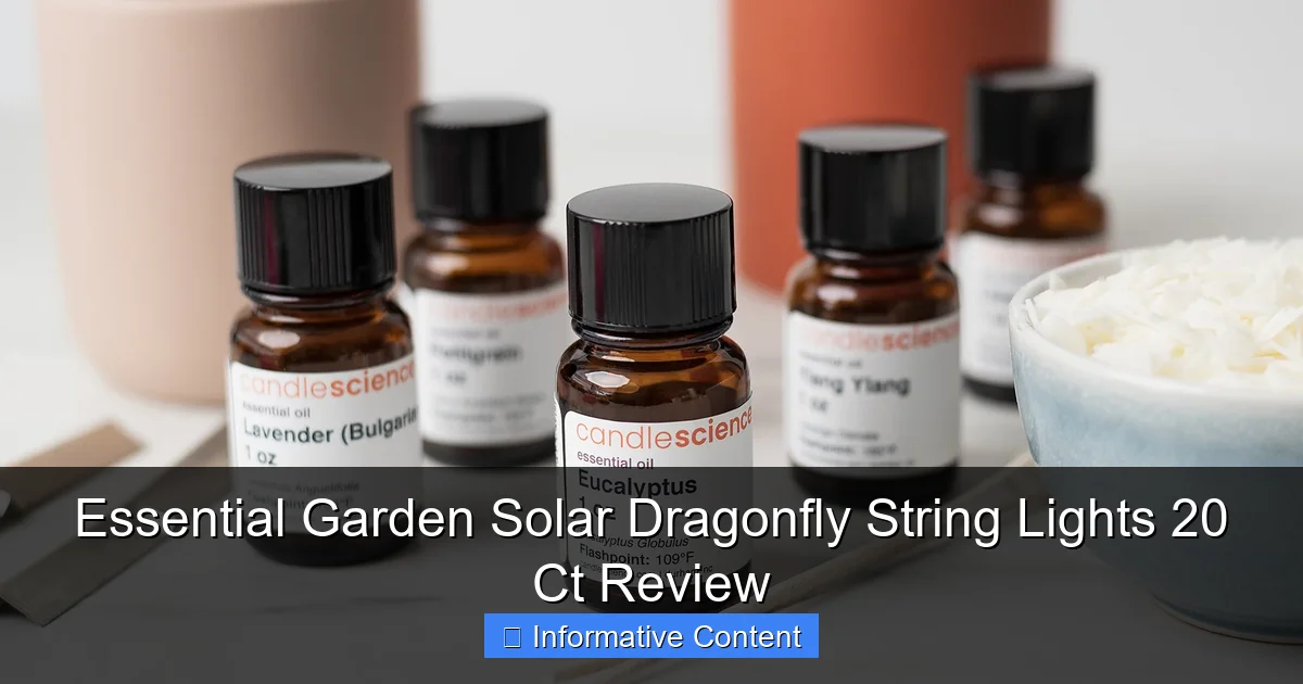 Essential Garden Solar Dragonfly String Lights 20 Ct Review