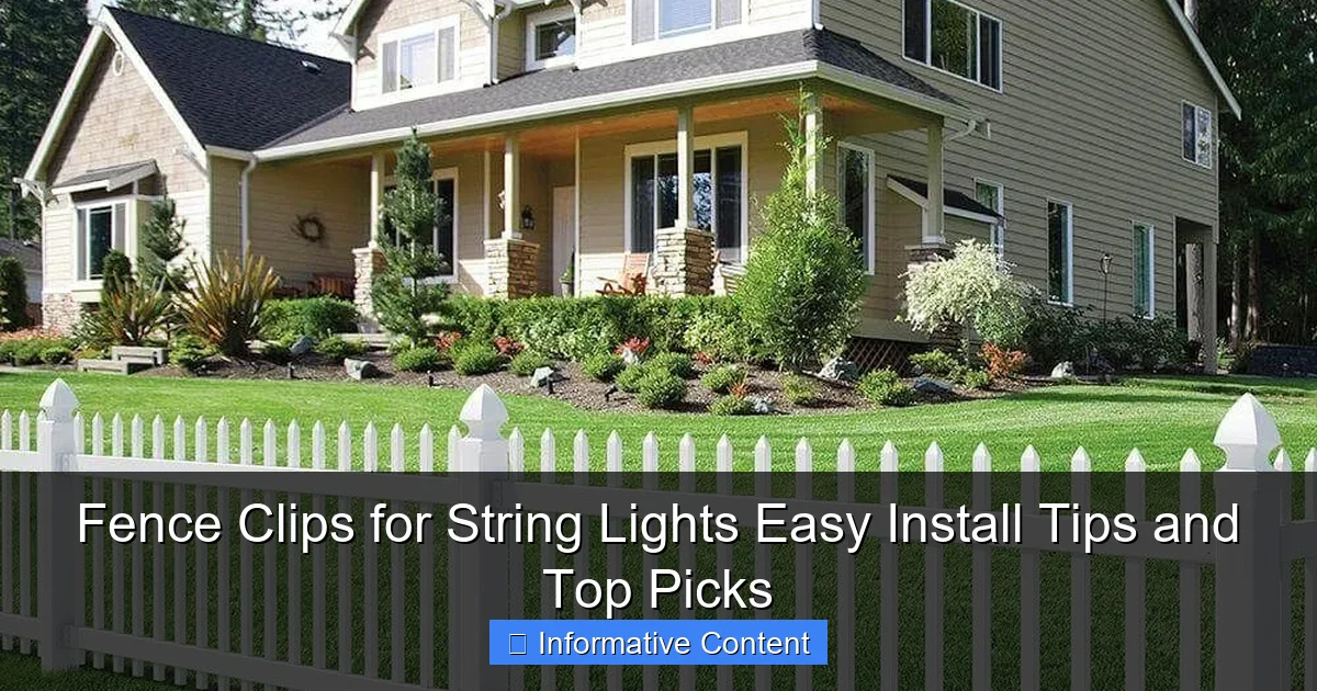 Fence Clips for String Lights Easy Install Tips and Top Picks