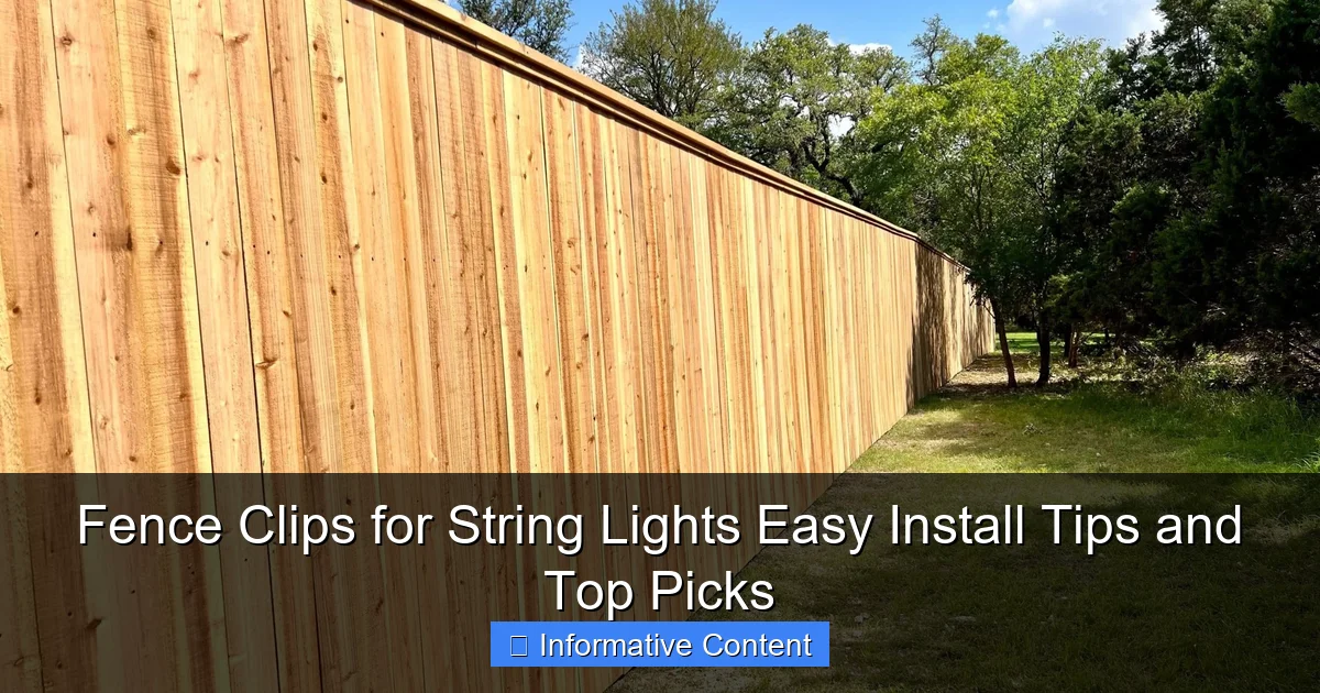 Fence Clips for String Lights Easy Install Tips and Top Picks