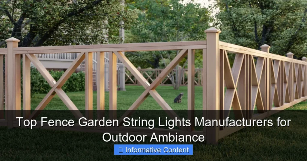 Top Fence Garden String Lights Manufacturers for Outdoor Ambiance