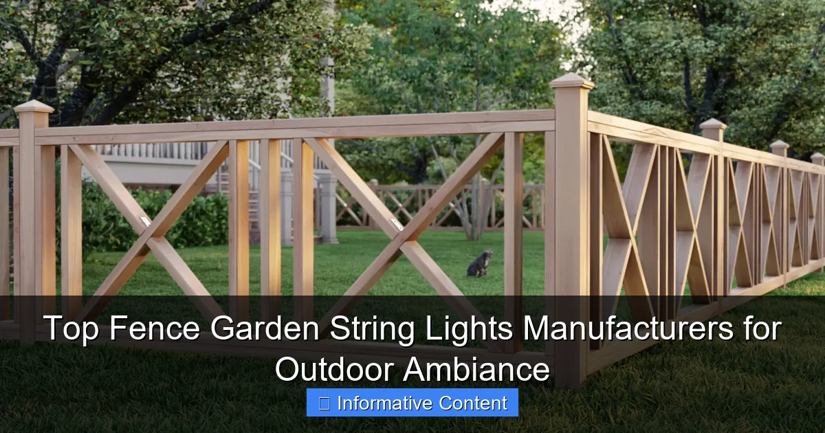 Top Fence Garden String Lights Manufacturers for Outdoor Ambiance