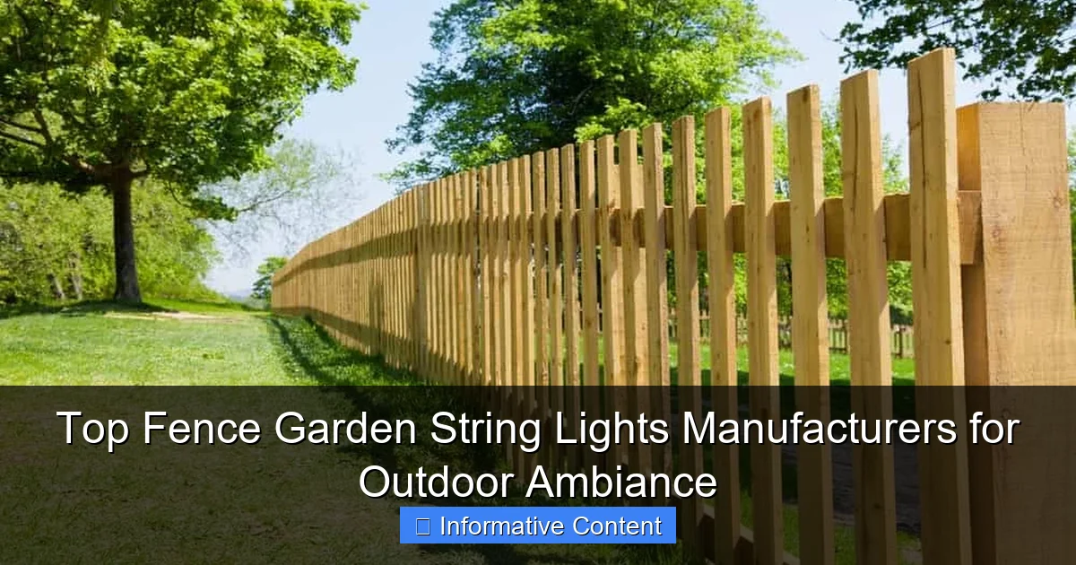 Top Fence Garden String Lights Manufacturers for Outdoor Ambiance
