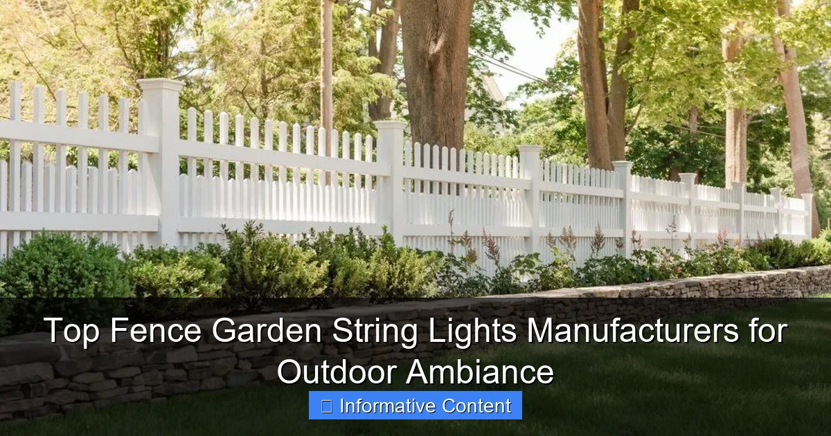 Top Fence Garden String Lights Manufacturers for Outdoor Ambiance
